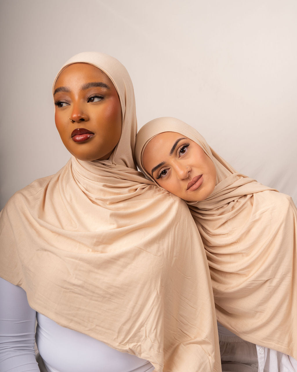 Quiet Sand Jersey Hijab Set