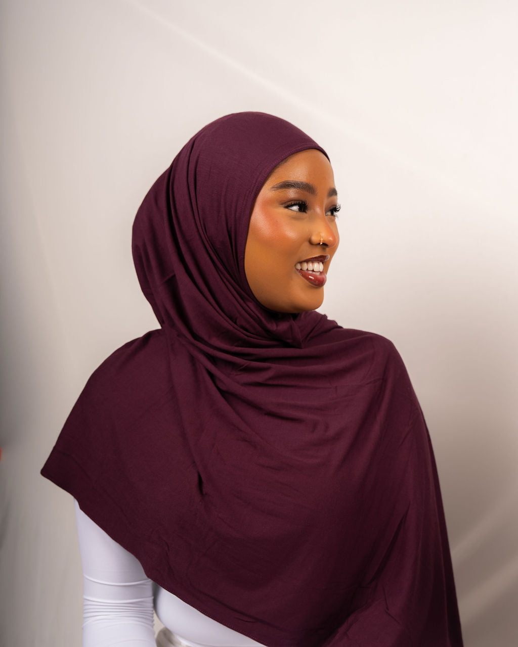 Midnight Mulberry Jersey Hijab Set