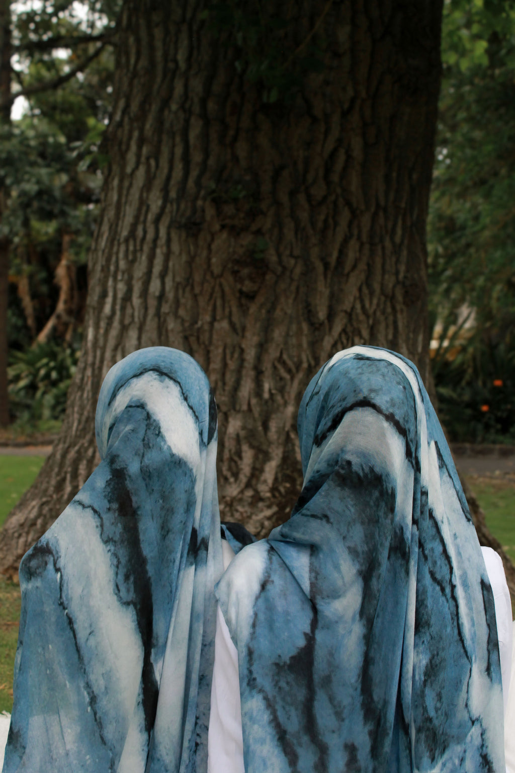 Midnight Tide Printed Hijab