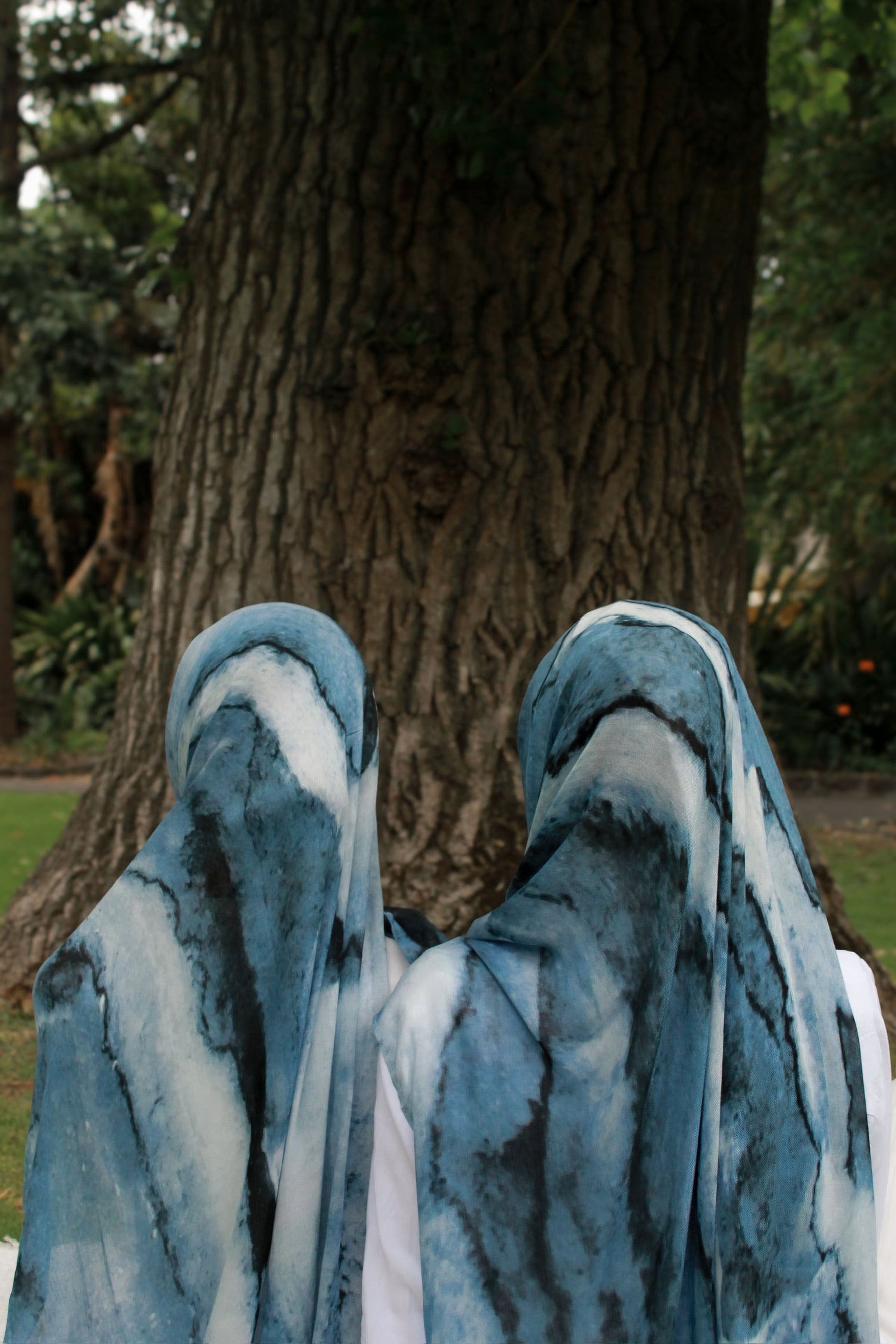 Midnight Tide Printed Hijab