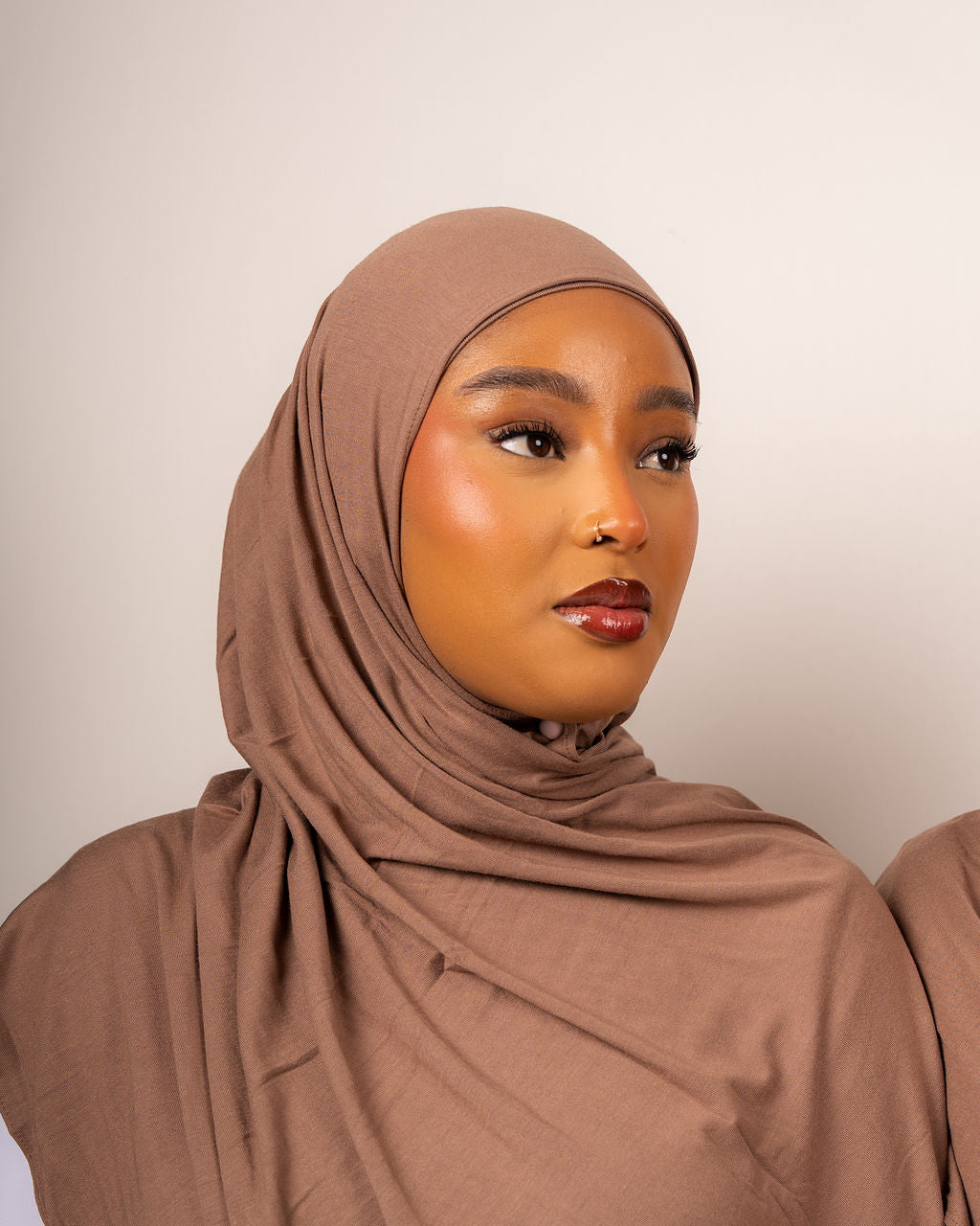 Mocha Latte Jersey Hijab Set