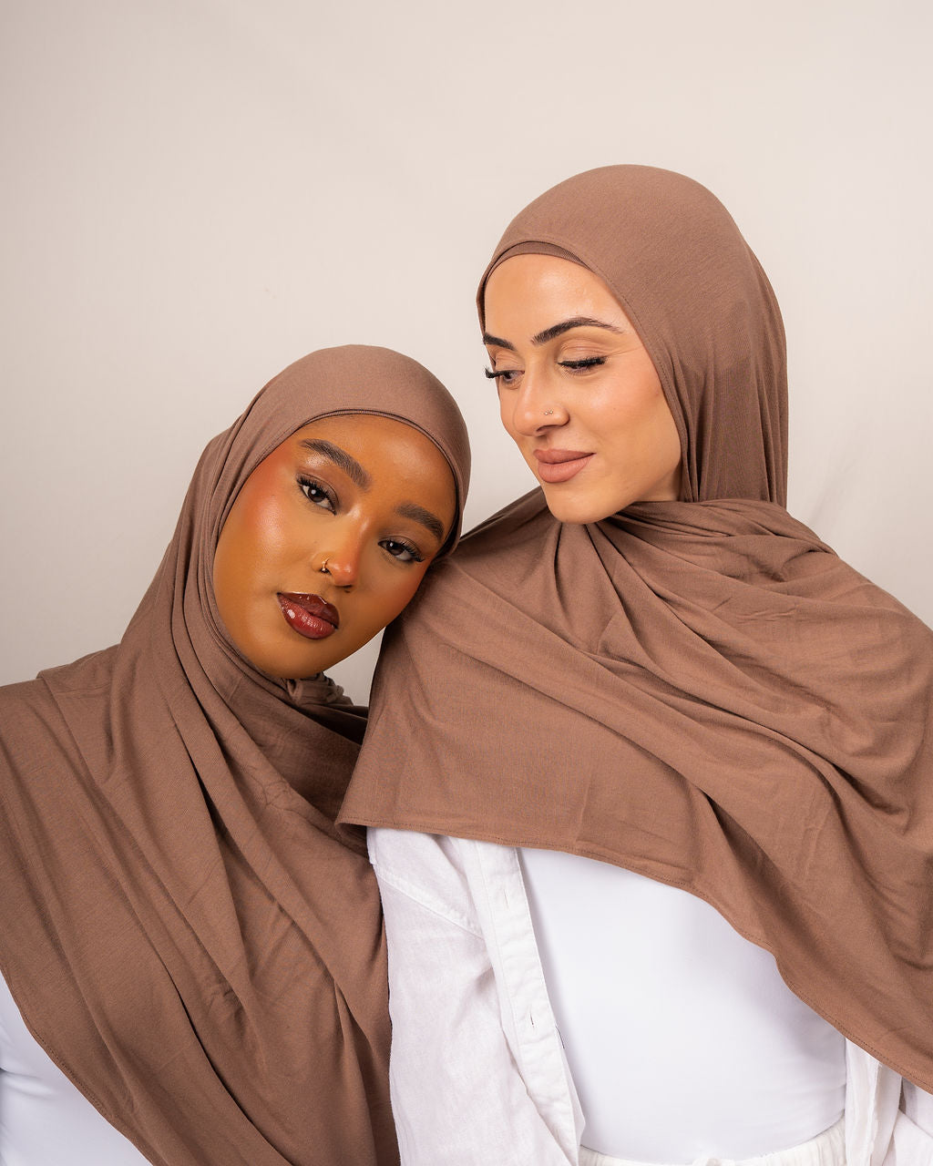 Mocha Latte Jersey Hijab Set