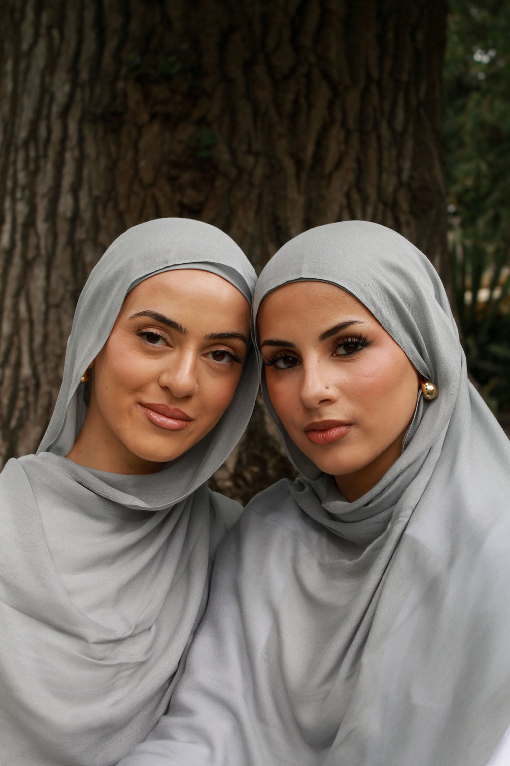 Ash Grey Modal Hijab Set