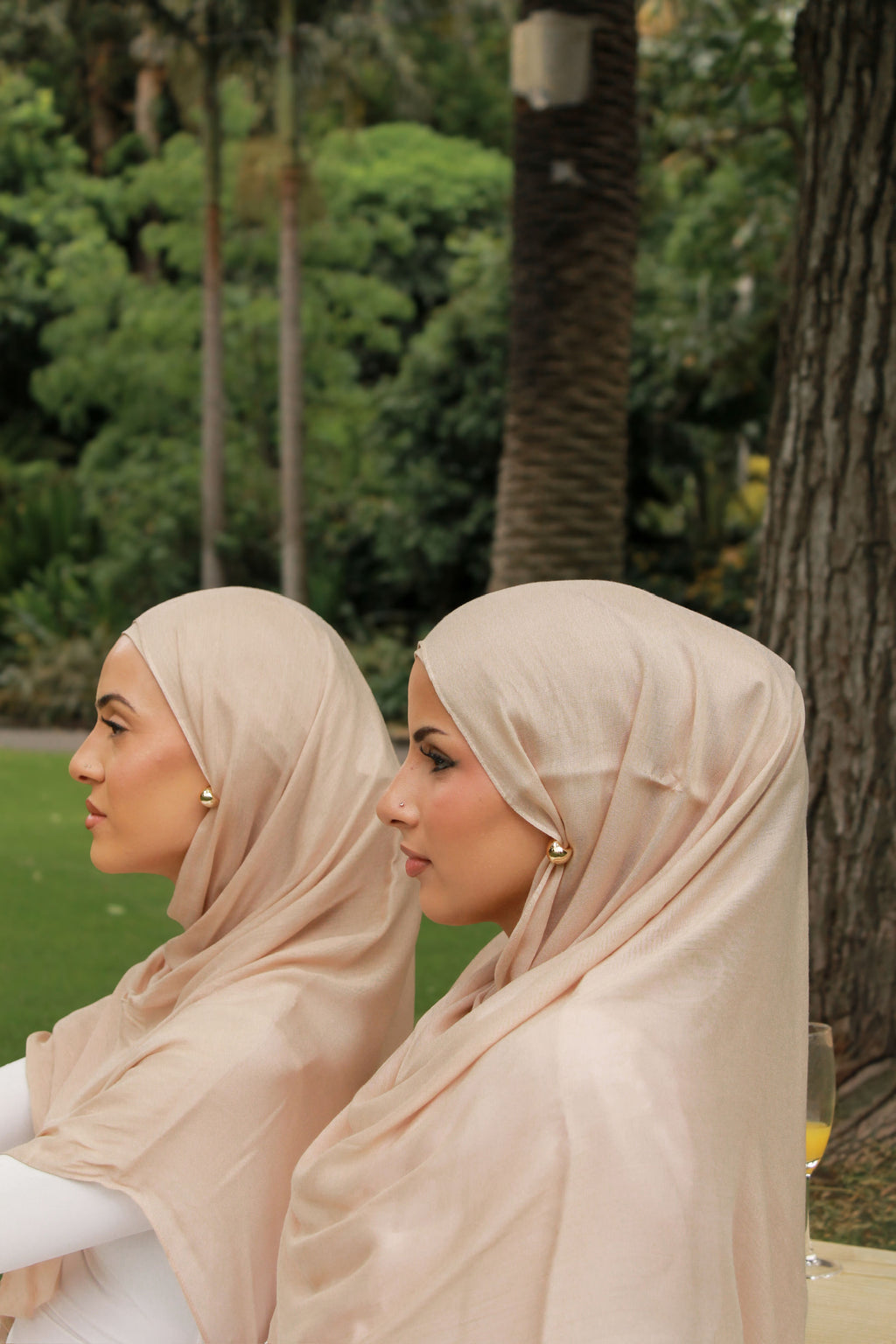 Warm Oat Modal Hijab Set