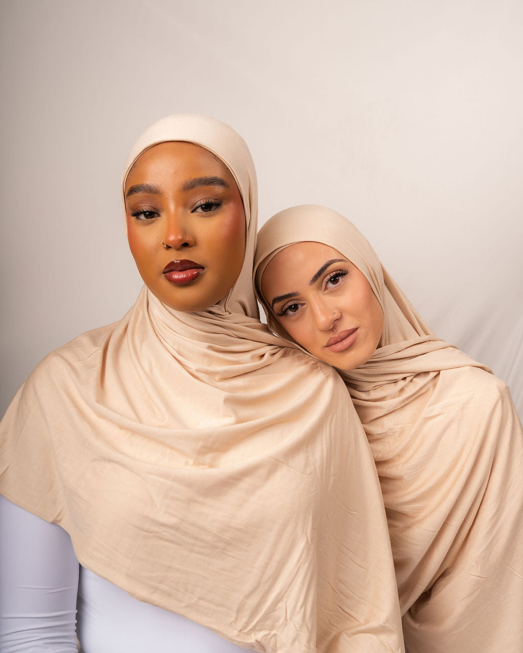 Quiet Sand Jersey Hijab Set