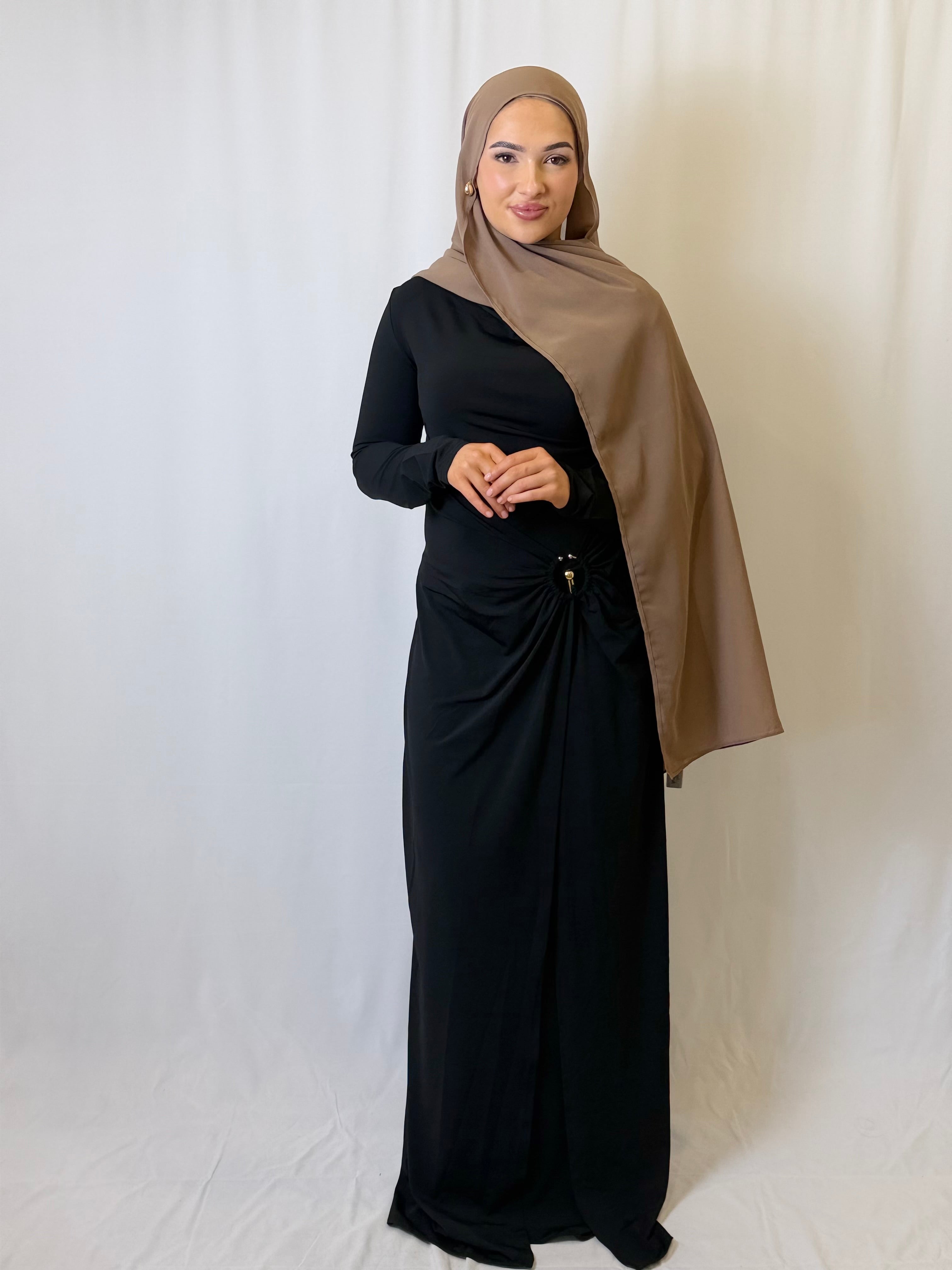 Amany Drape Maxi Dress