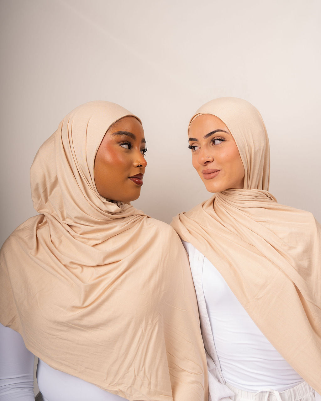 Quiet Sand Jersey Hijab Set