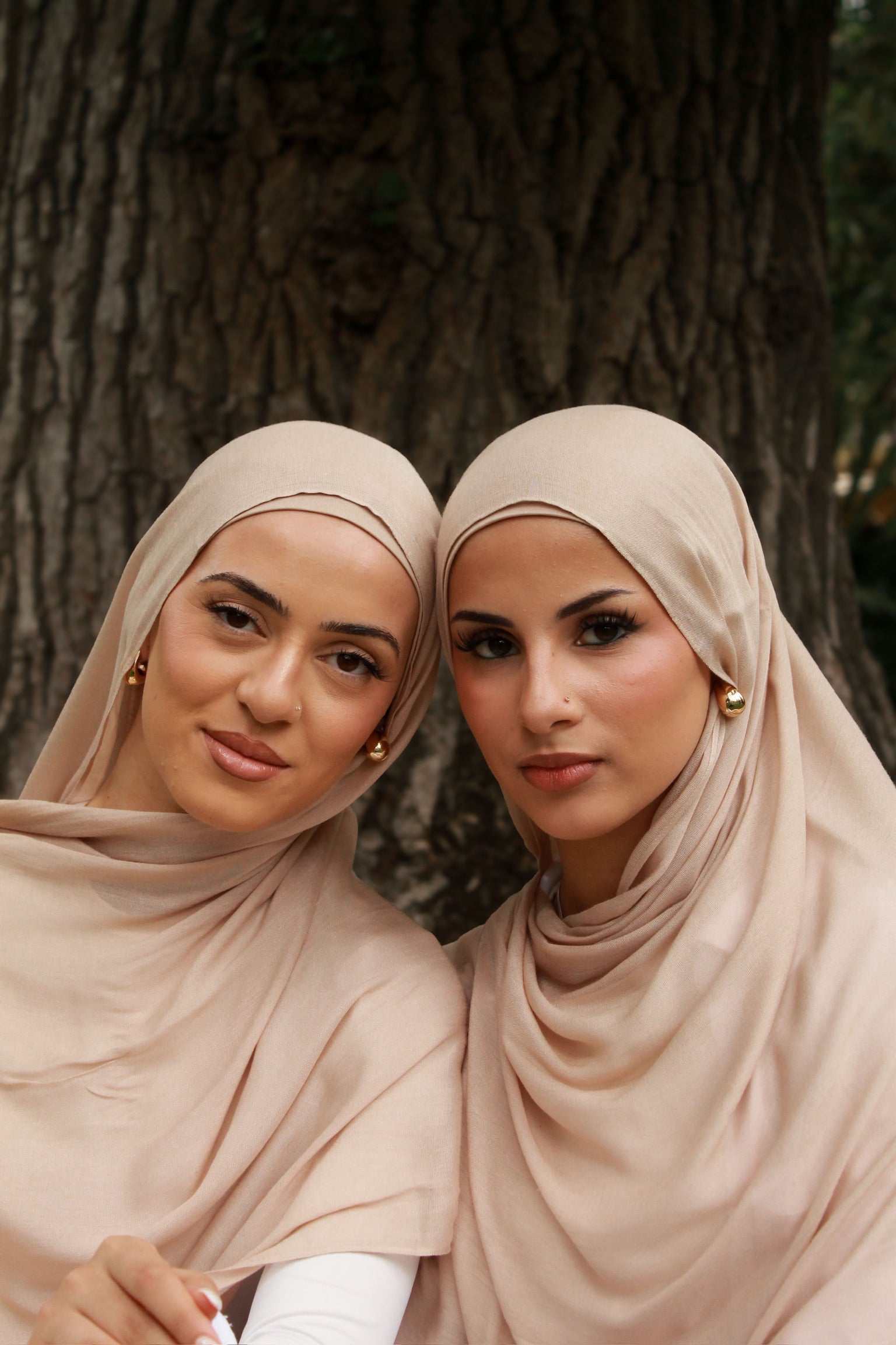 Warm Oat Modal Hijab Set