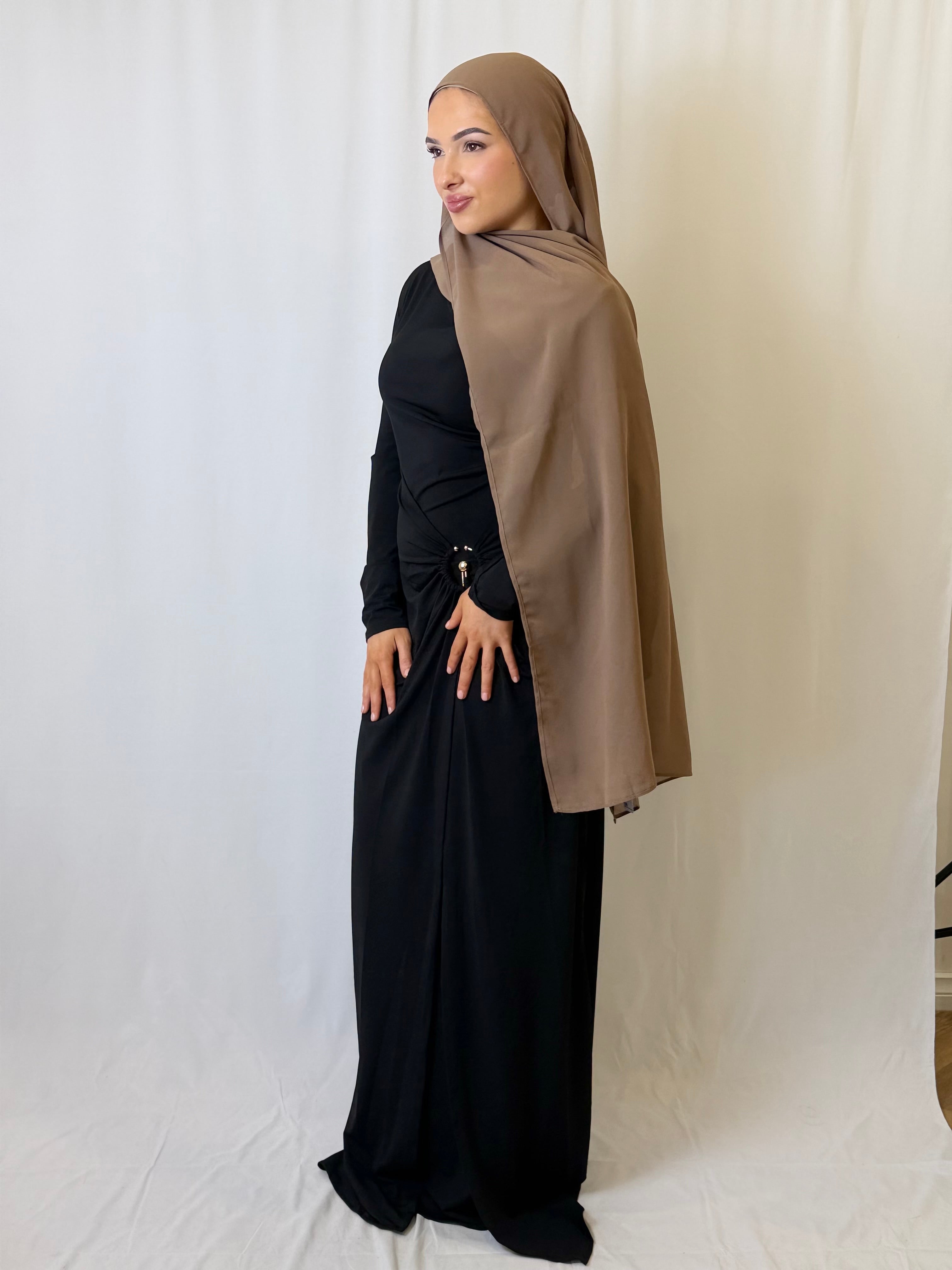 Amany Drape Maxi Dress
