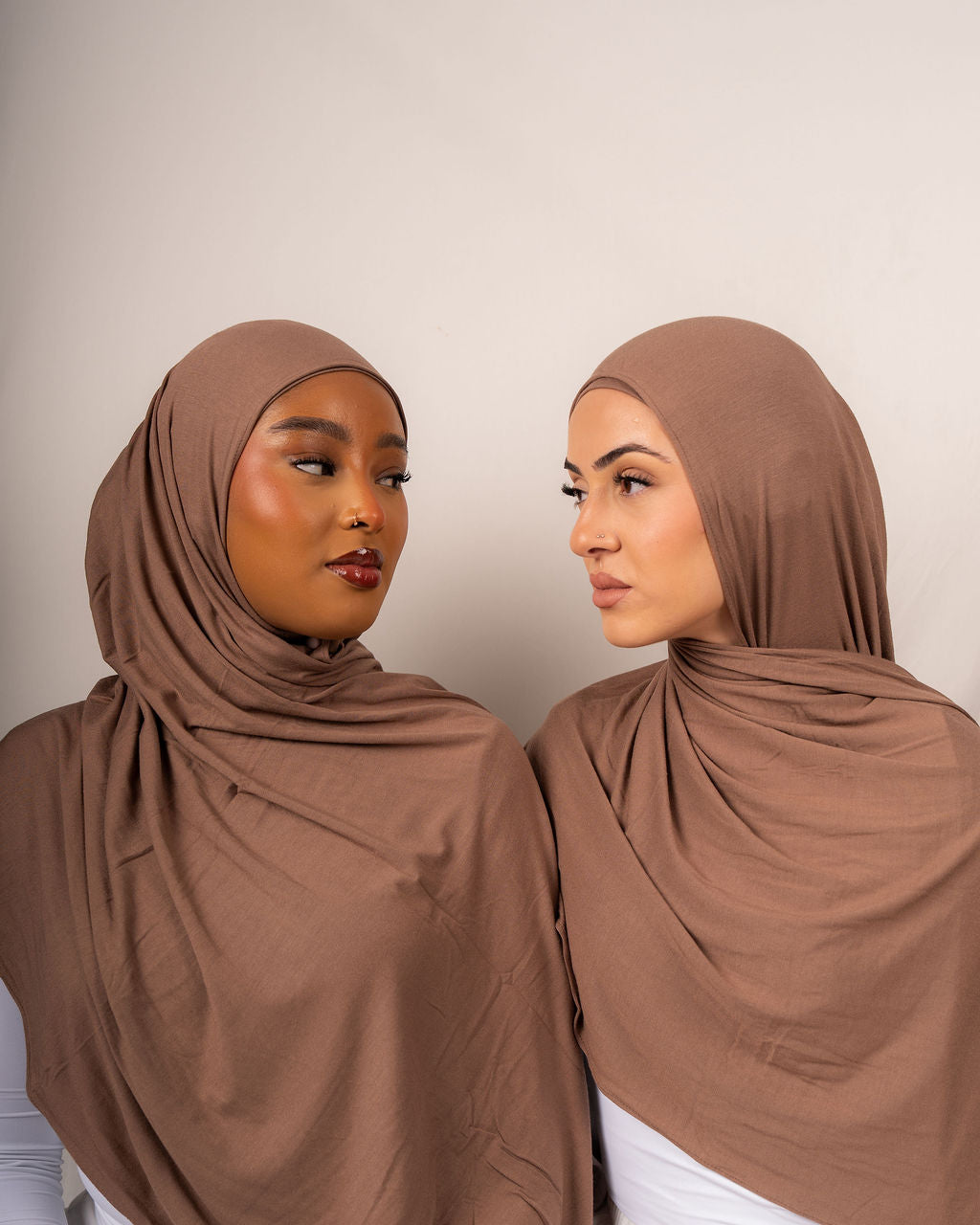 Mocha Latte Jersey Hijab Set